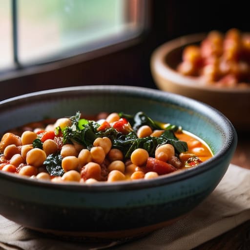 The "Everything-in-the-Pantry" Chickpea Stew bowl.