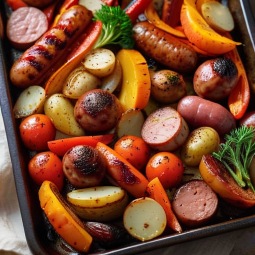 The "Whatever’s in the Crisper" Roast vegetables.