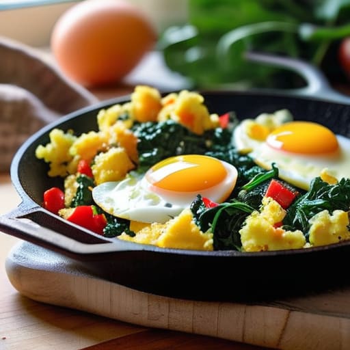 The "Everything" Fridge Scramble meal prep.